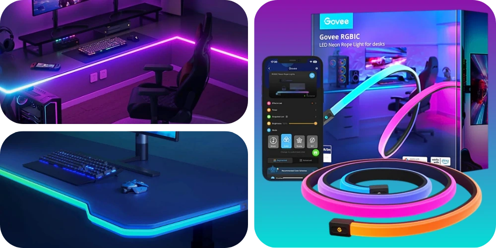 Govee RGBIC LED Neon Rope Light For Desks 3m